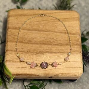 Pink Floral Choker